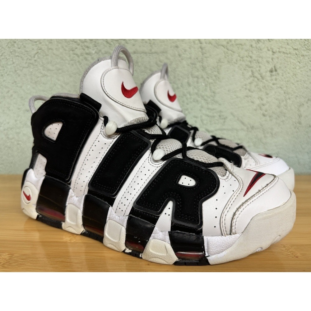 Size 11 Nike Air More Uptempo 96 Mens White Black Red Scottie Pippen Sneaker